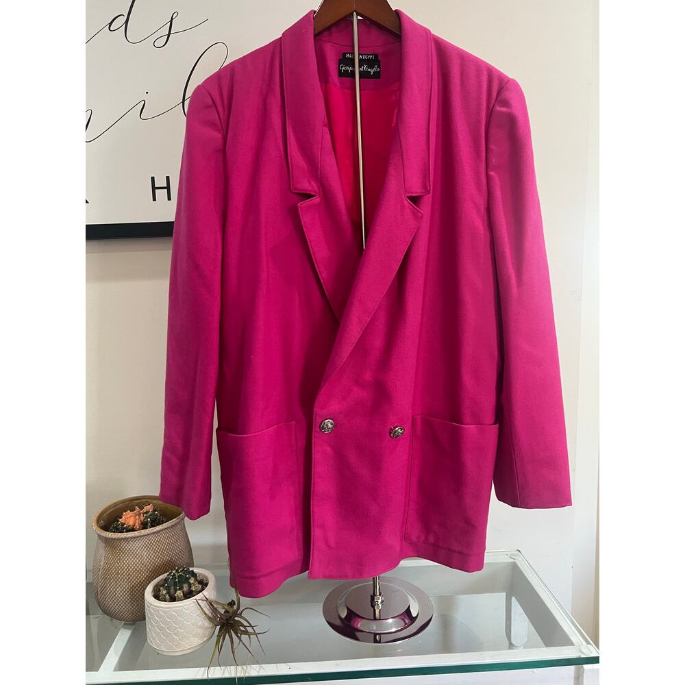 Giorgio Sant’Angelo Pink Wool Blazer – Women’s Size 14
